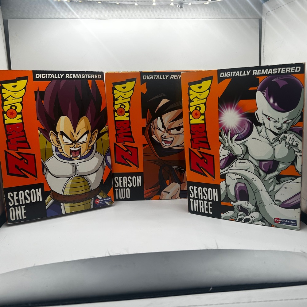 Dragon Ball Z Seasons‎ 1 2 3 DVD Box Set Digitally Remastered Funimation Anime
